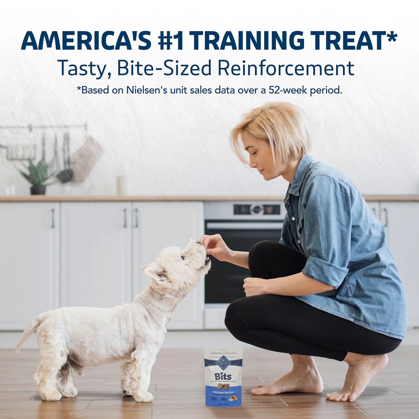 Bits Soft Dog Treats for Training, Enhanced with DHA, 4-Oz. Bag