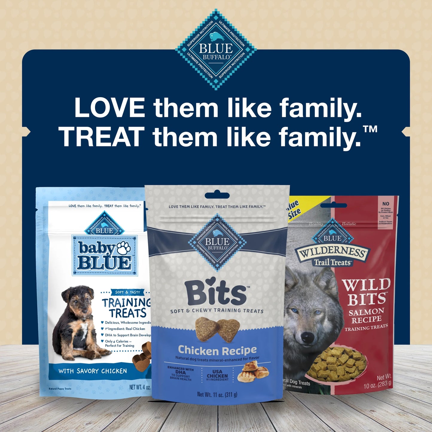 Bits Soft Dog Treats for Training, Enhanced with DHA, 4-Oz. Bag