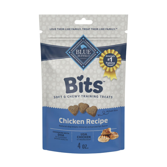 Bits Soft Dog Treats for Training, Enhanced with DHA, 4-Oz. Bag
